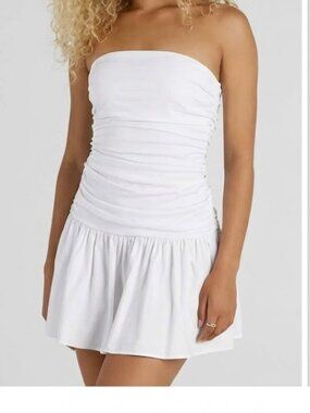 Covetable Charm Strapless Mini Skater Dress